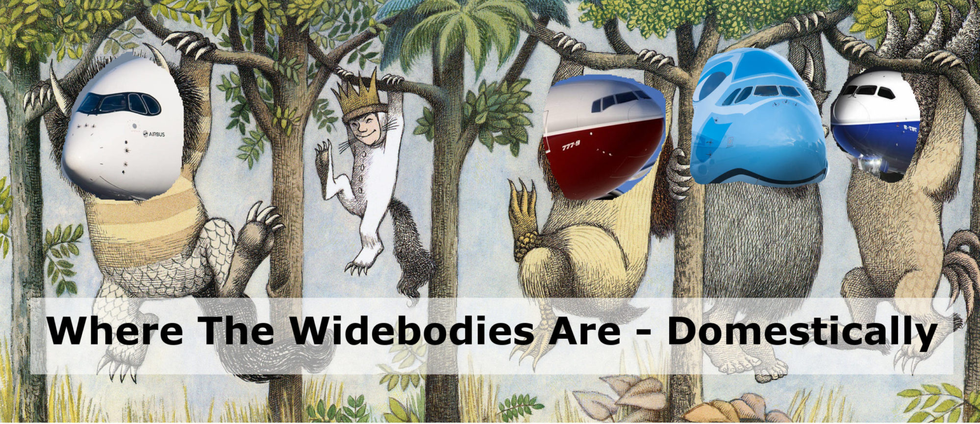Where the widebodies are - domestically